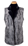 Pandemonium faux fur vest, reversible mandarin collar