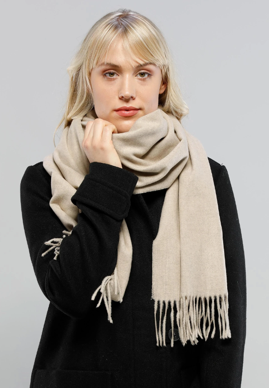 Fraas scarf 625199, cashmink solid oversized