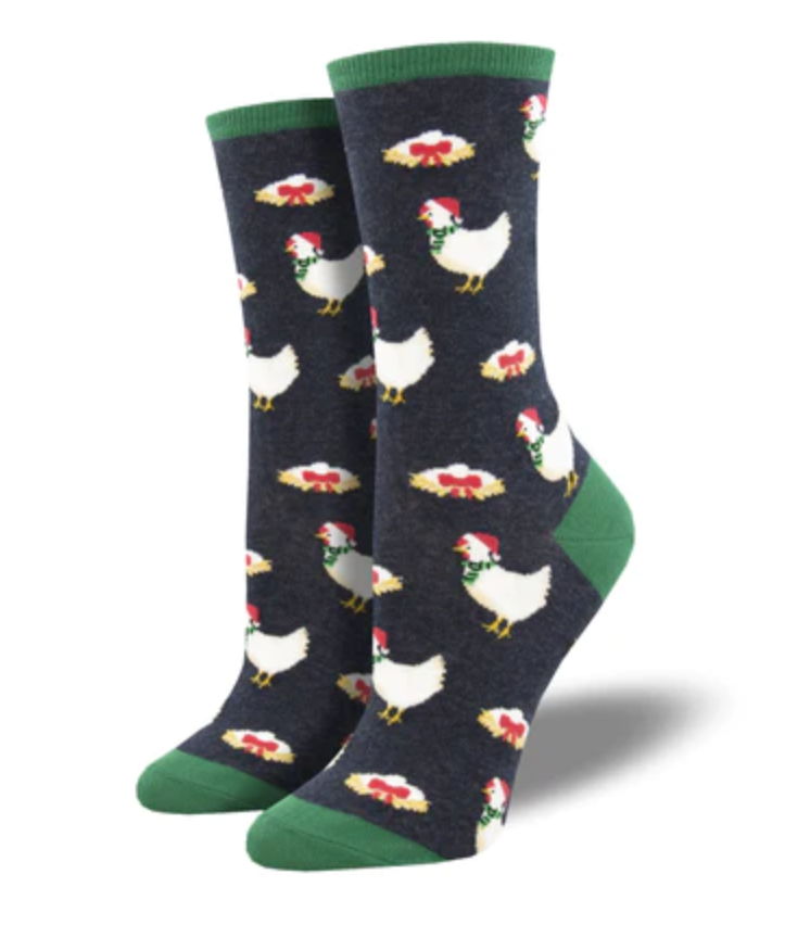 Socksmith holiday crew, women's sizing (3 images)