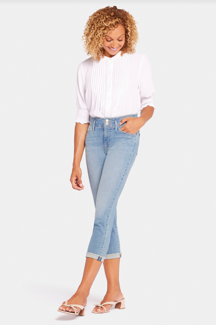 NYDJ Chloe capri jeans with Hollywood waistband SALE Sizes 0, 2