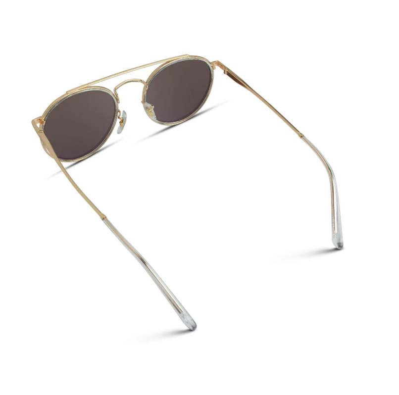 WMP Ariel polarized sunglasses, gold/mirror blue