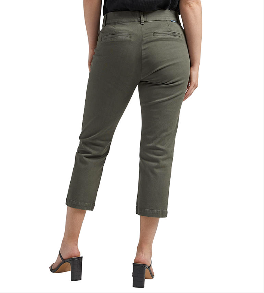 Pantalón Jag Maddie, capri de talle medio (póngase)