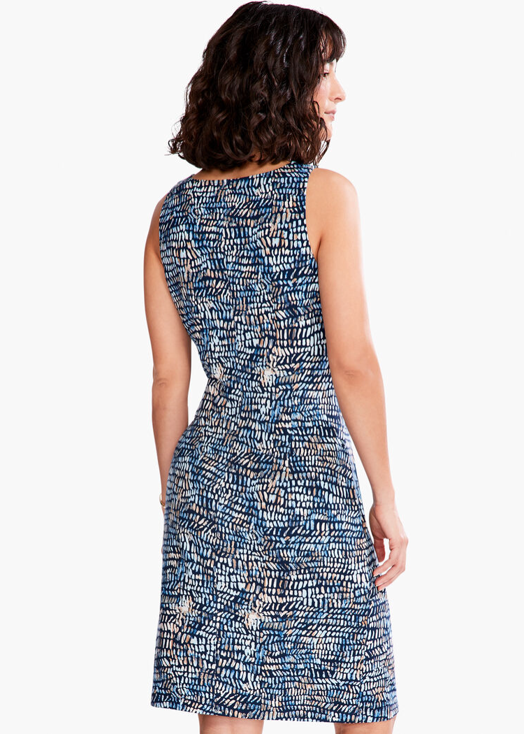 Nic + Zoe dress 231252, water drops print SALE Size XXL