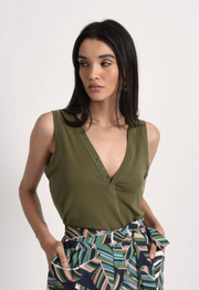 Molly Bracken tank TR143, deep vee