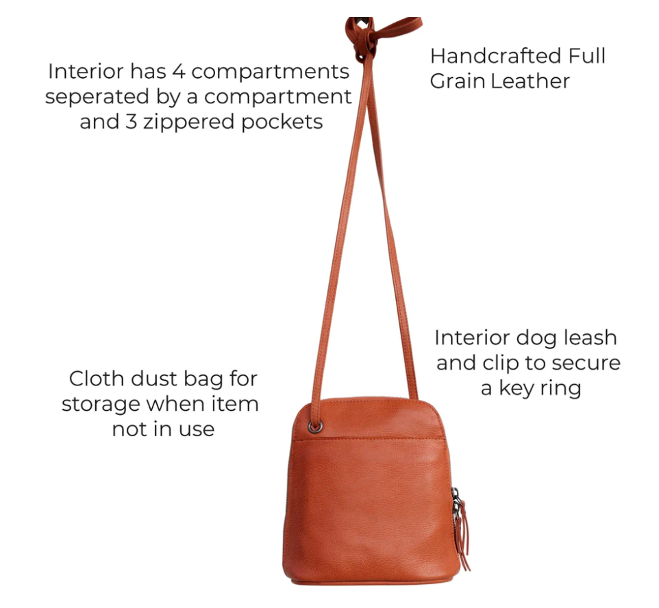 Monedero de piel Latico, bandolera Lilly