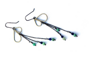 Erin Austin earrings, #18 beaded rain chain