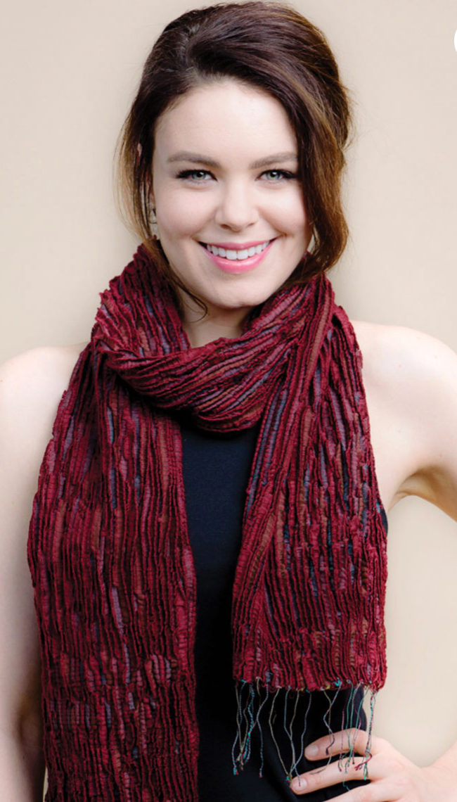 Sevya Revati scarf, wool/silk crinkle (3 colors)