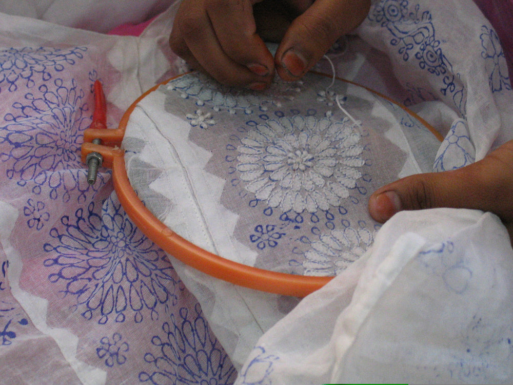 Sevya Deena tunic, hand-embroidered