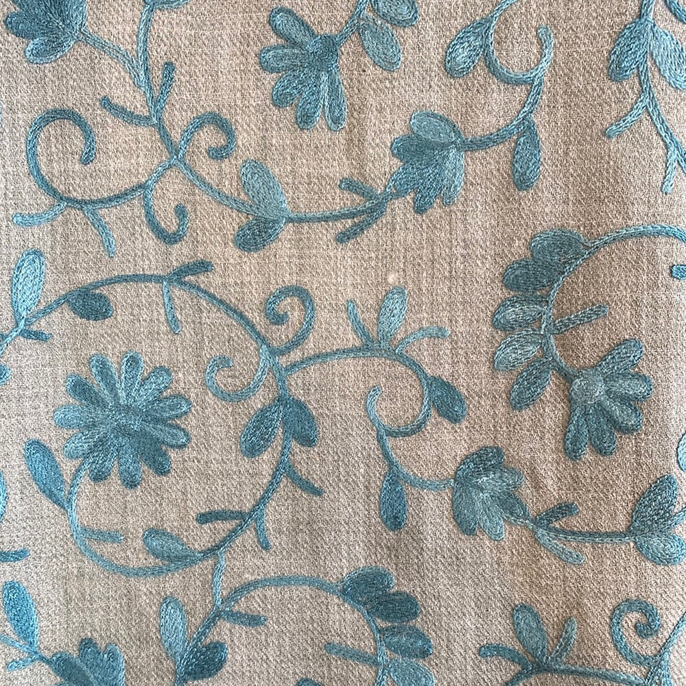 Sevya Surani shawl, embroidered